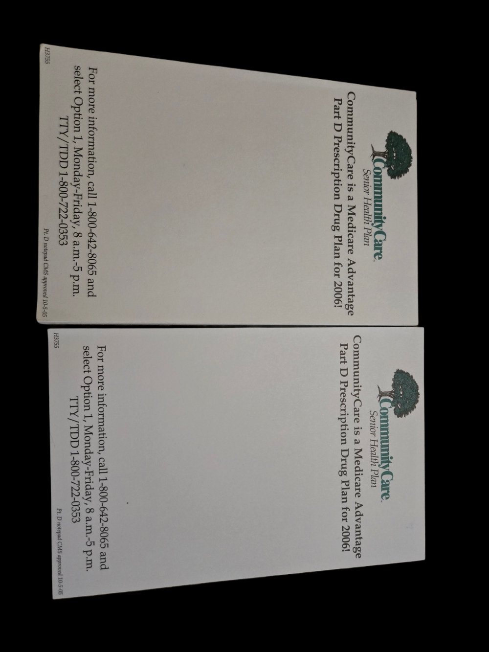 2006 Community Care Insurance Notepads